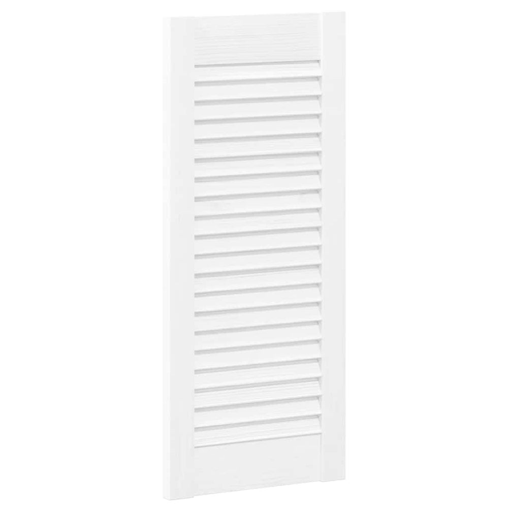 Vidaxl kastdeur louvre design 69x29,5 cm wit