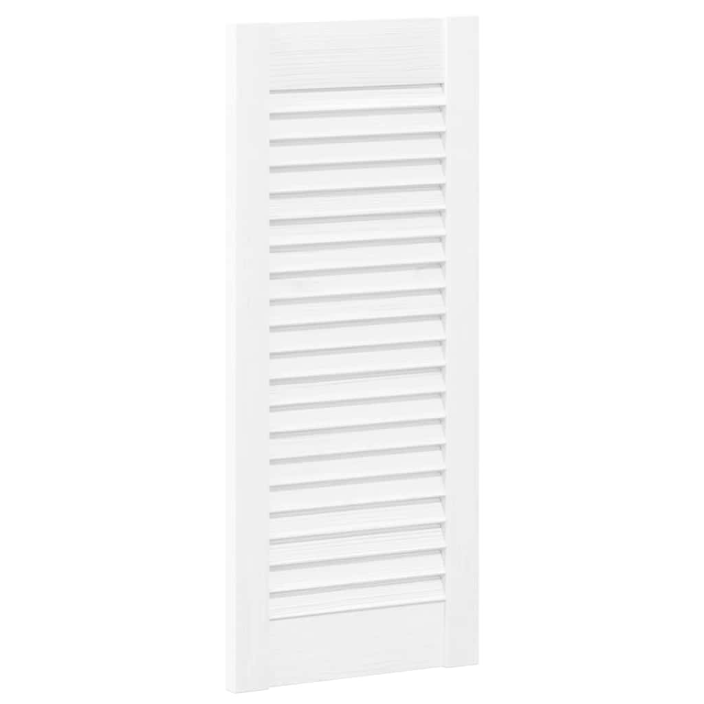Vidaxl kastdeur louvre design 69x29,5 cm wit