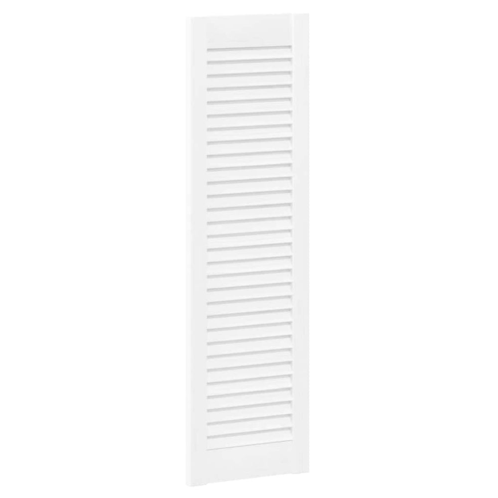Vidaxl kastdeur louvre design 99x29,5 cm wit