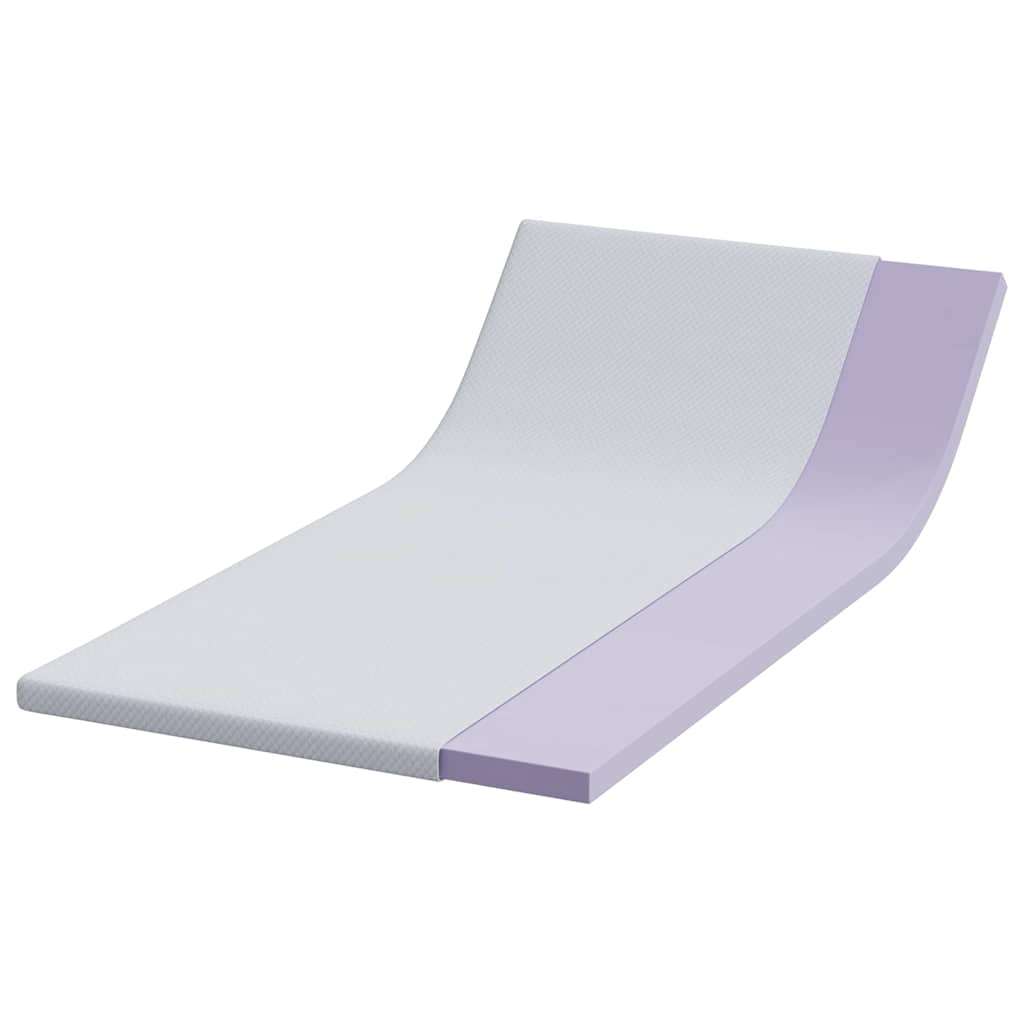 Vidaxl matrastopper wit 120 x 200 cm jacquard stof