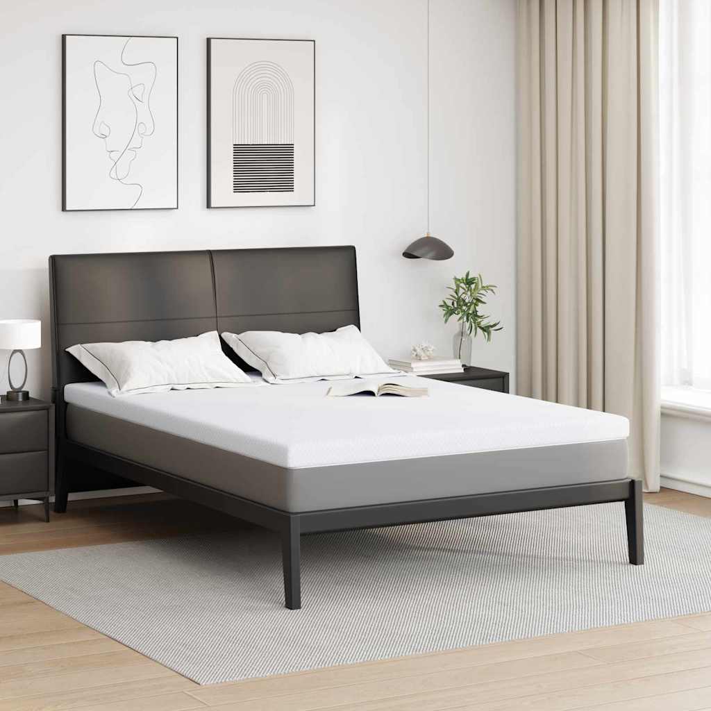 Vidaxl matrastopper wit 140 x 190 cm jacquard stof