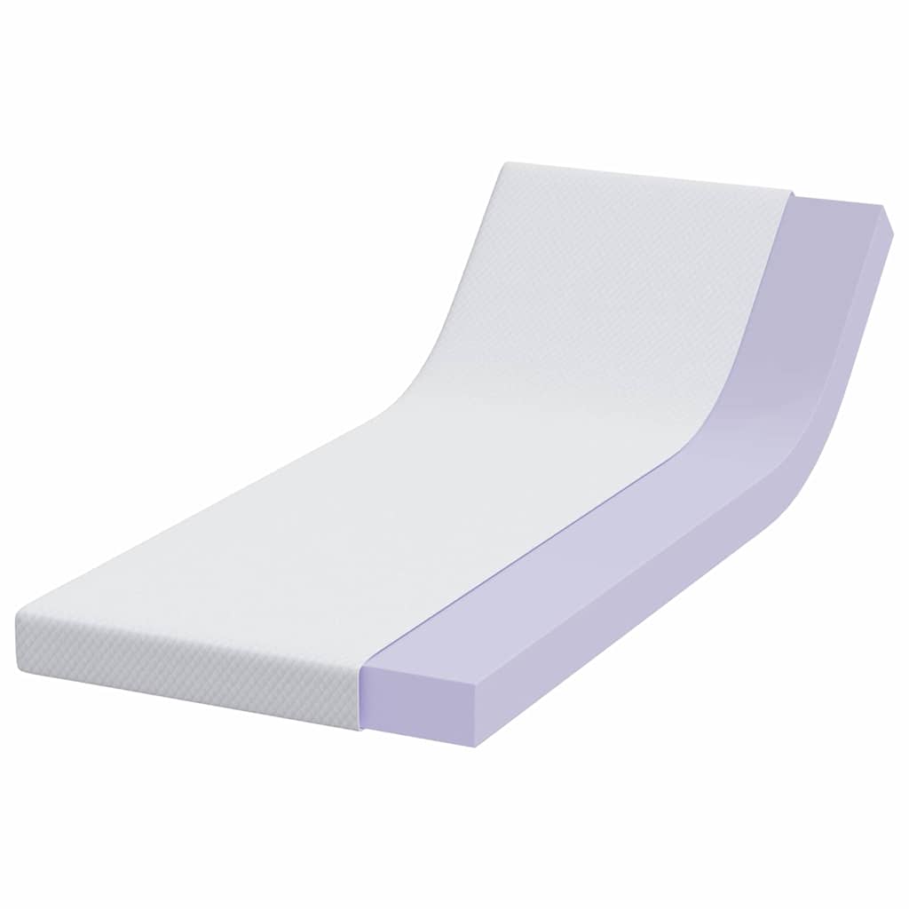 Vidaxl matrastopper wit 70 x 200 cm jacquard stof