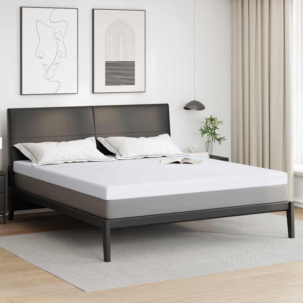 Vidaxl matrastopper wit 180 x 200 cm jacquard stof