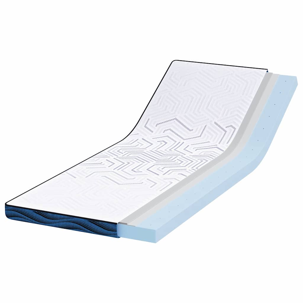 Vidaxl matrastopper wit 70 x 200 cm jacquard stof