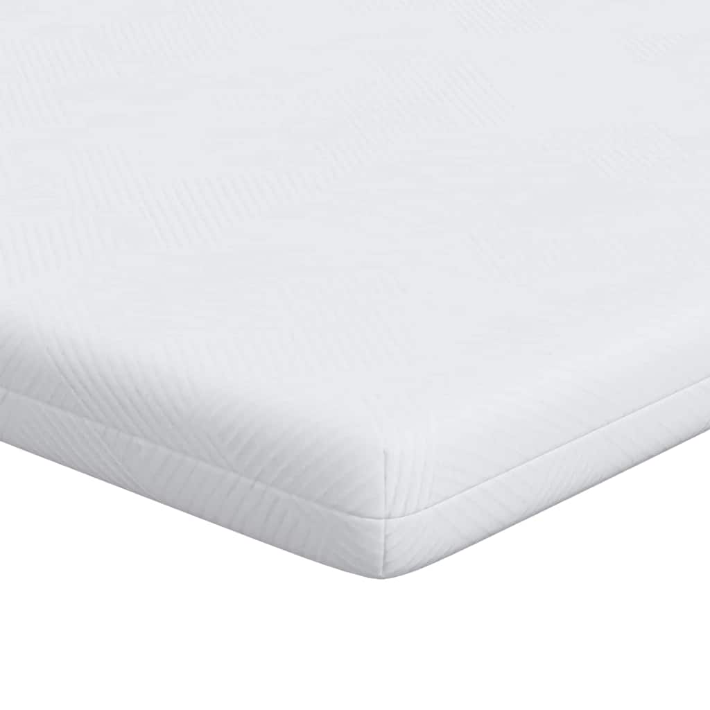 Vidaxl matrastopper wit 90 x 200 cm jacquard stof