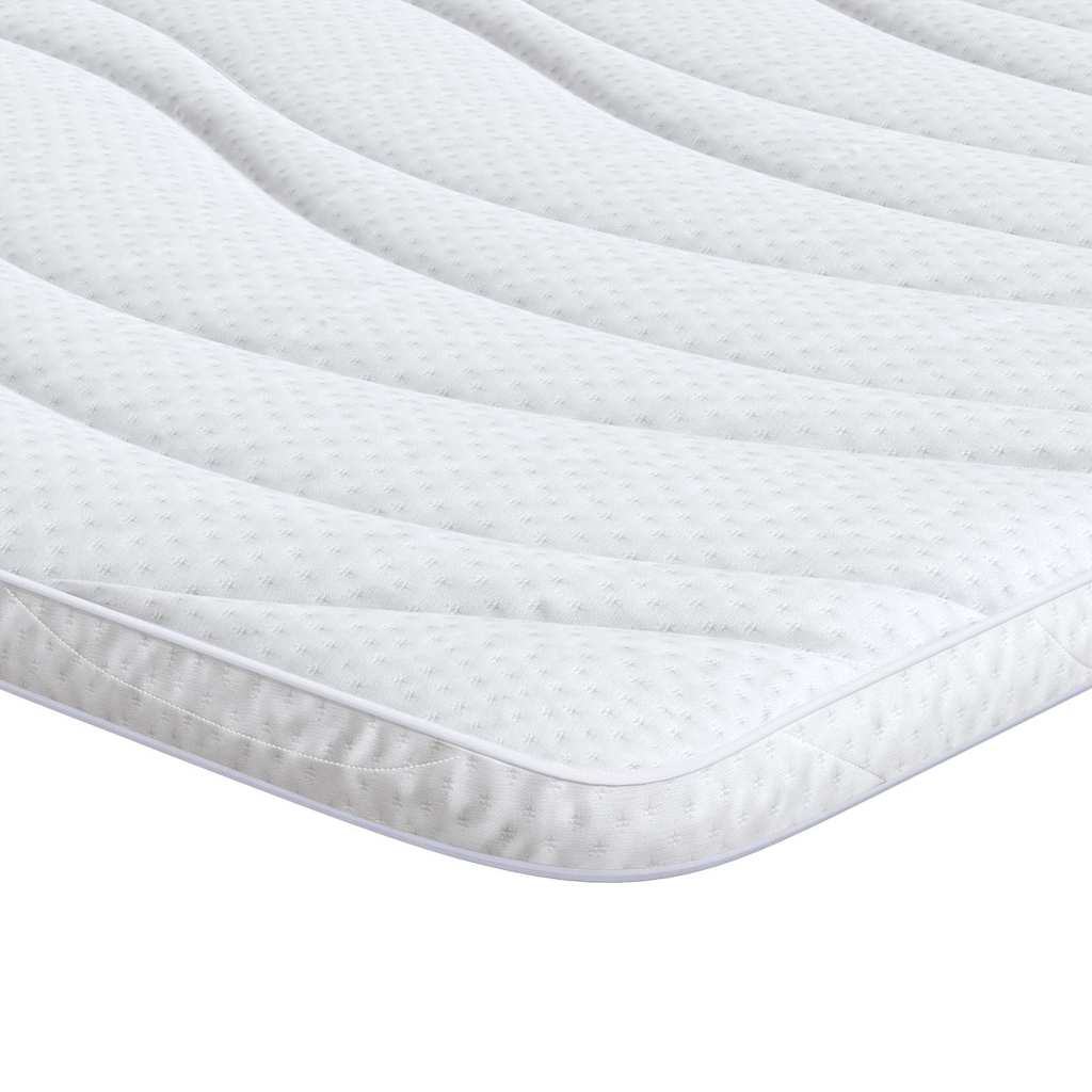 Vidaxl matrastopper wit 90 x 200 cm gebreide stof