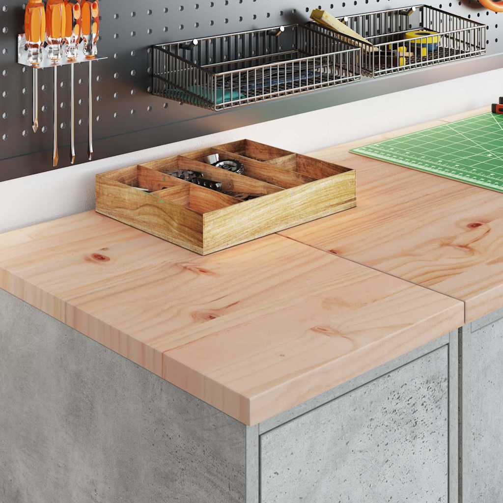 Vidaxl garagekast 30x51x85 cm massief grenenhout betongrijs