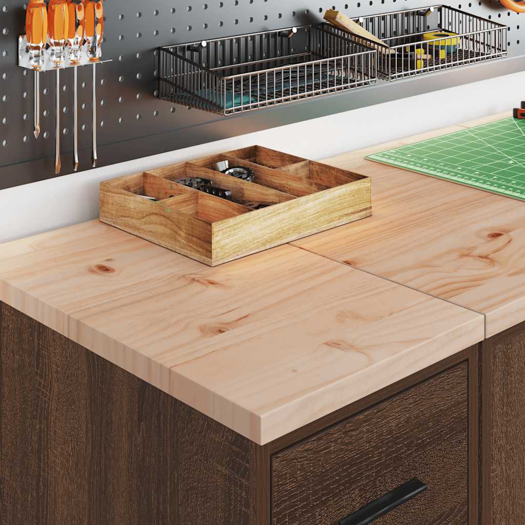 Vidaxl garagekast 30x51x85 cm massief grenenhout bruin eikenkleurig