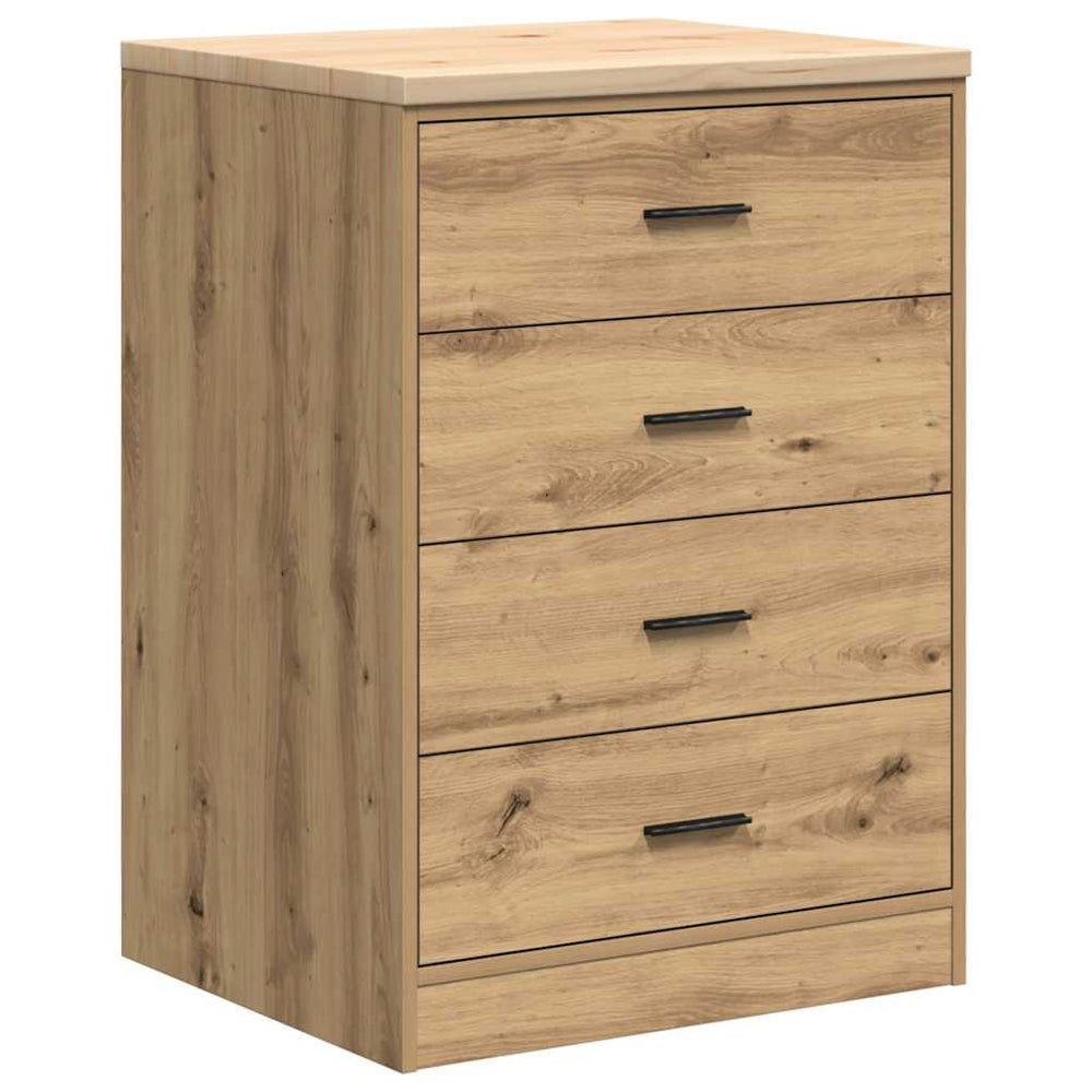 Vidaxl garagekast 60x51x85 cm massief grenenhout artisan eikenkleurig