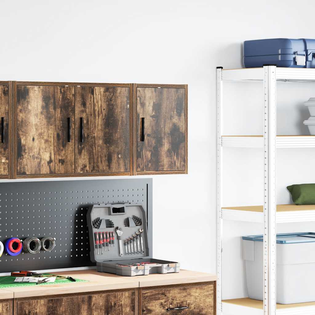 Vidaxl garagewandkast bewerkt hout gerookt eiken