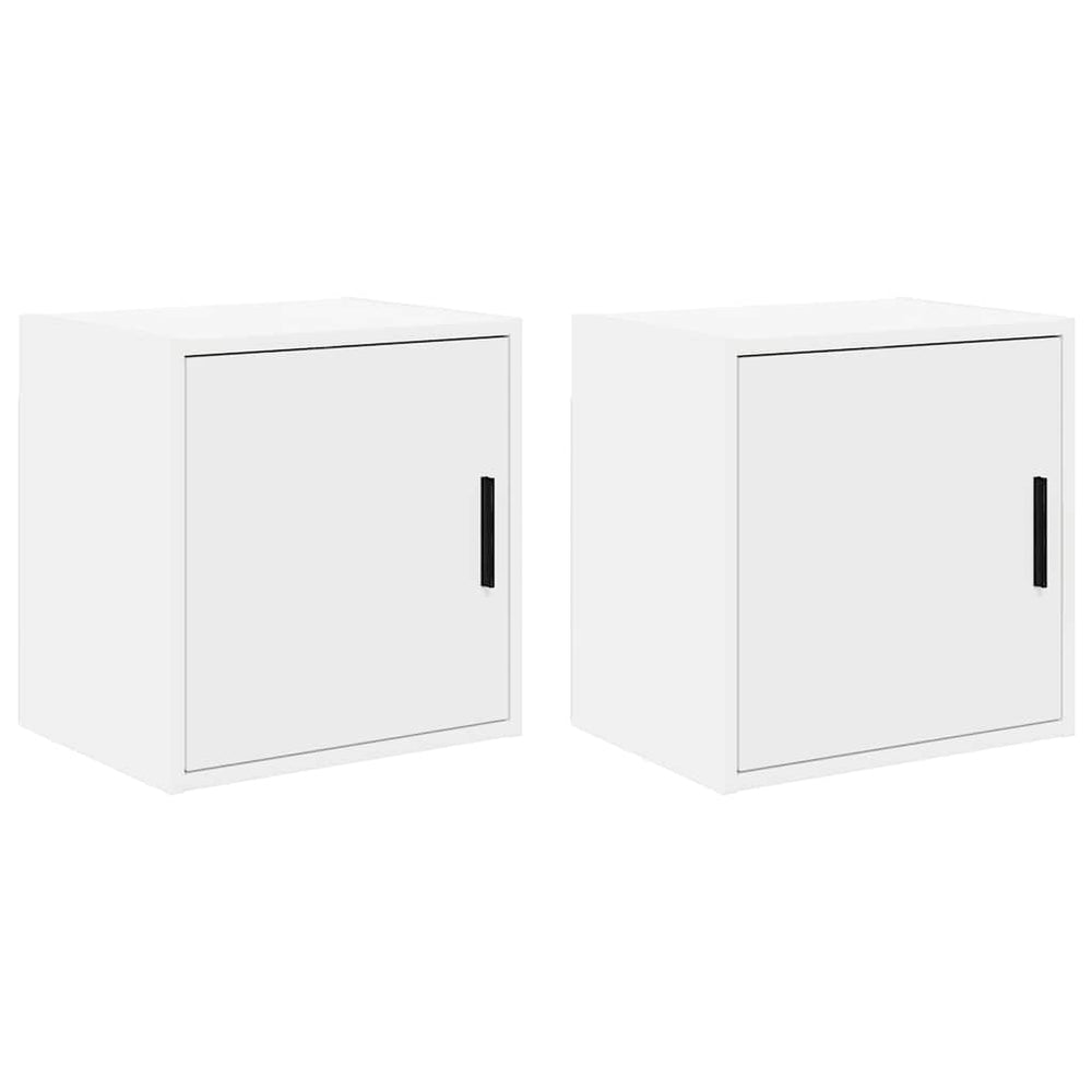 Vidaxl garagewandkasten 2 st spaanplaat wit