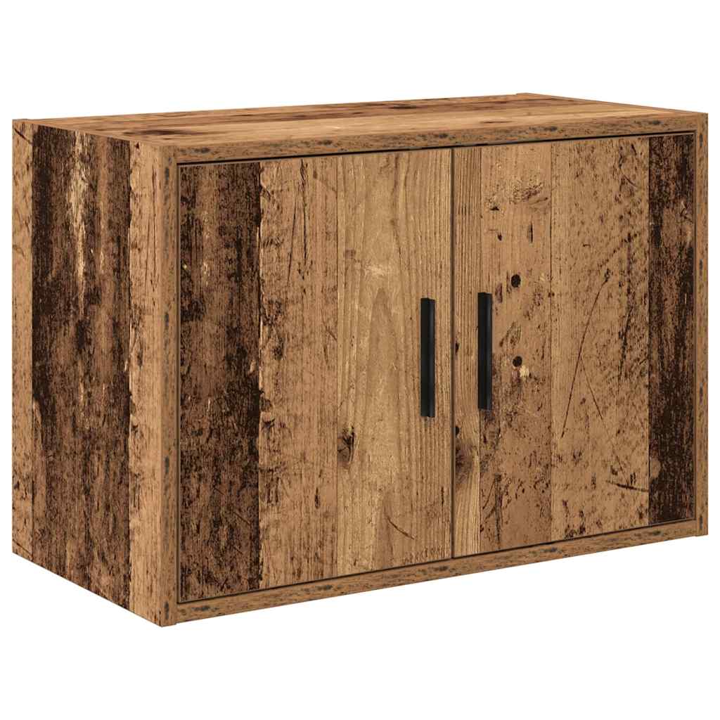 Vidaxl garage wandkast bewerkt hout oud hout