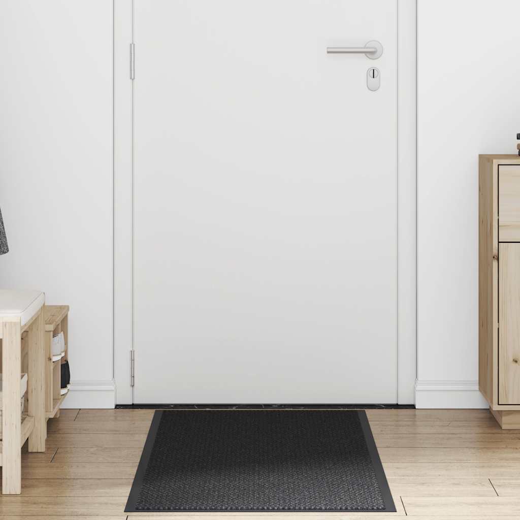 Vidaxl deurmat 60x150 cm zwart