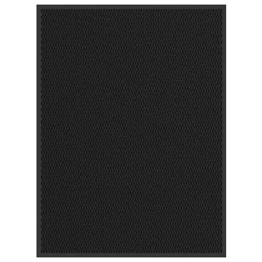 Vidaxl deurmat 80x120 cm zwart