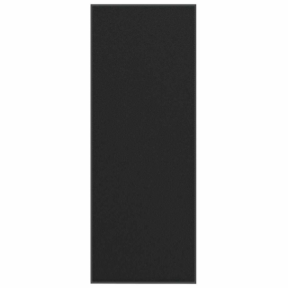 Vidaxl deurmat 115x300 cm zwart