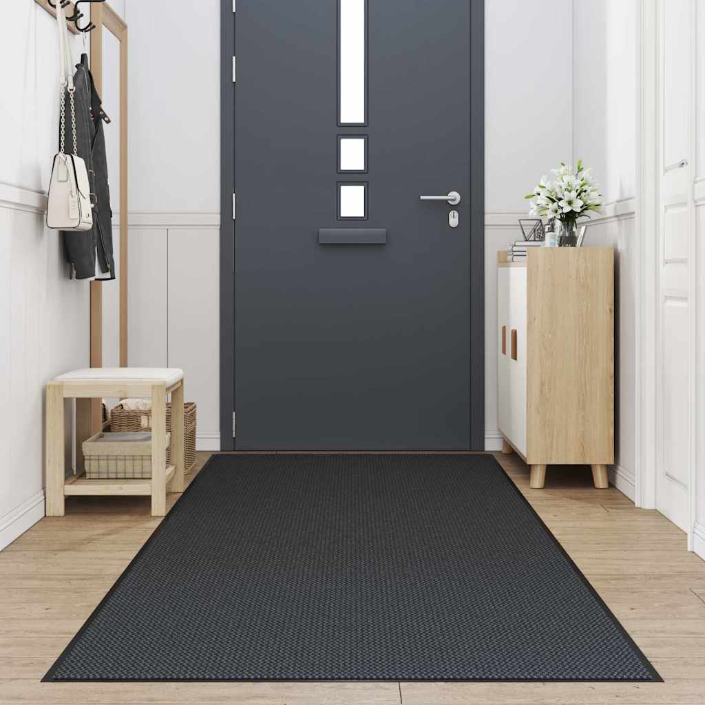 Vidaxl deurmat 115x300 cm zwart
