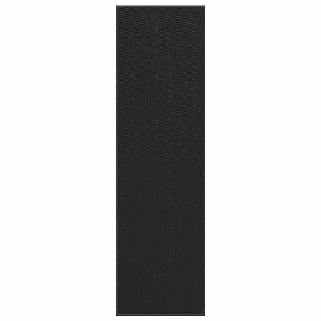 Vidaxl deurmat 115x400 cm zwart