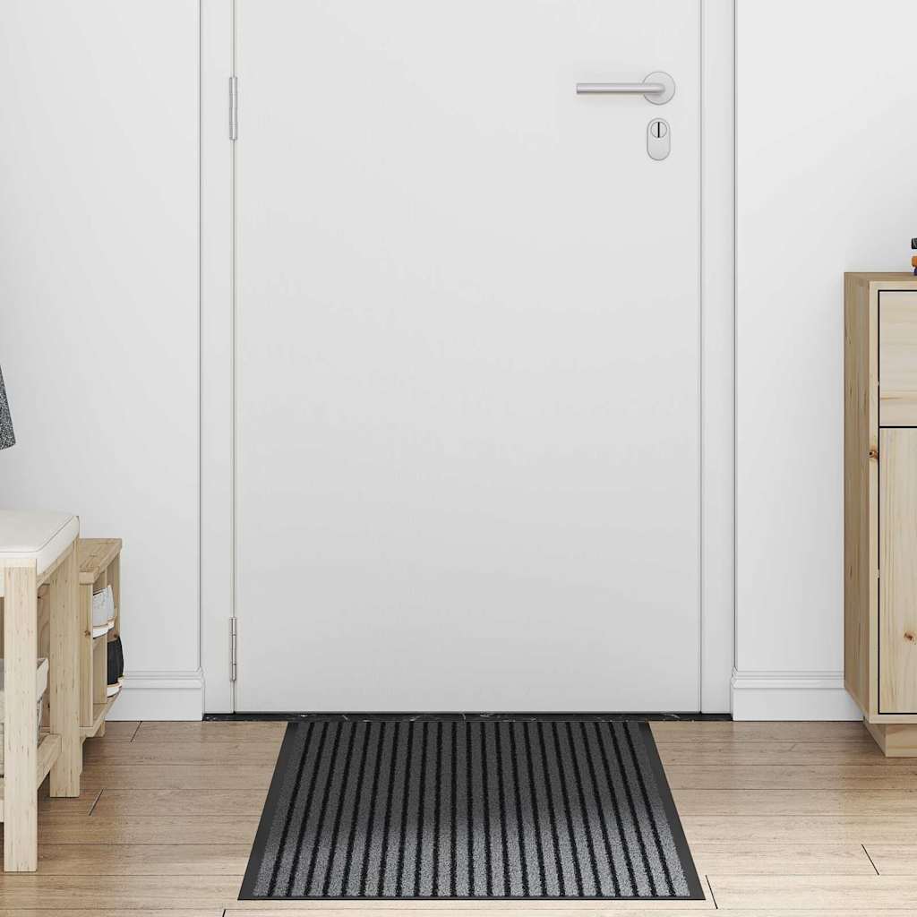 Vidaxl deurmat zwart 60 x 180 cm polypropyleen