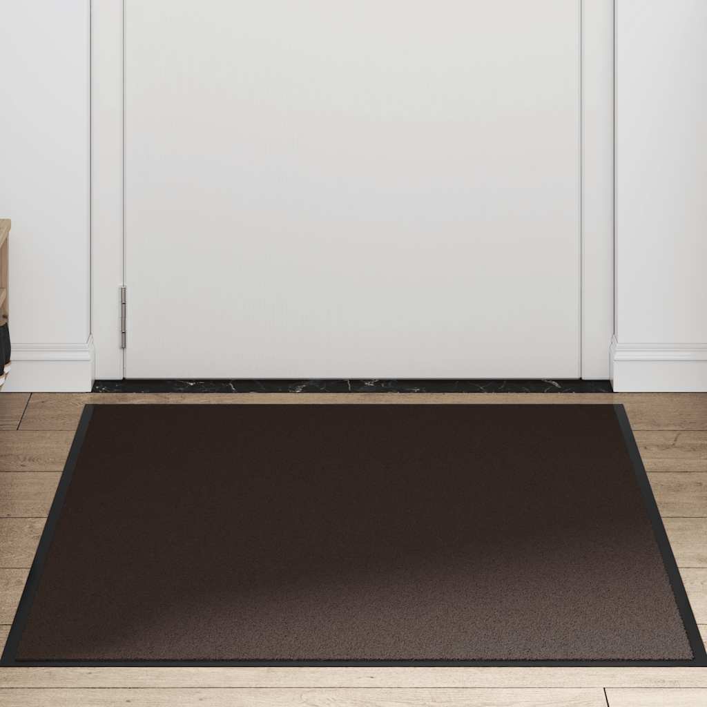 Vidaxl deurmat 90x120 cm bruin