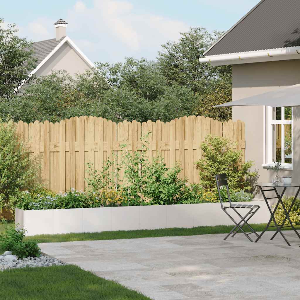 Vidaxl plantenbak 360x40x40 cm roestvrij staal