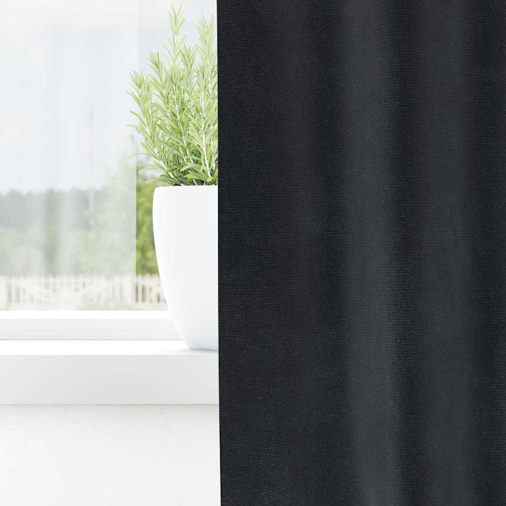 Vidaxl gordijnen 2 st donkergrijs 140 x 140 cm fluweel