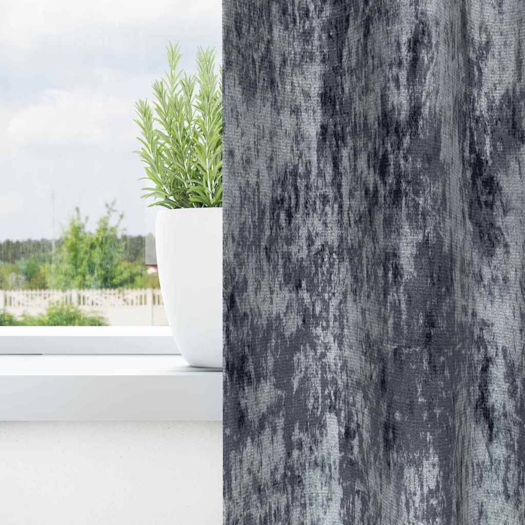 Vidaxl velvet gordijnen 2 pcs zilvergrijs 245 x 140 cm fluweel