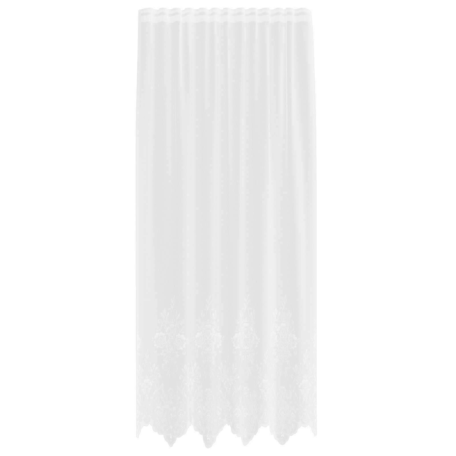 Vidaxl kantgordijn met gordijnen wit 150 x 240 cm polyester