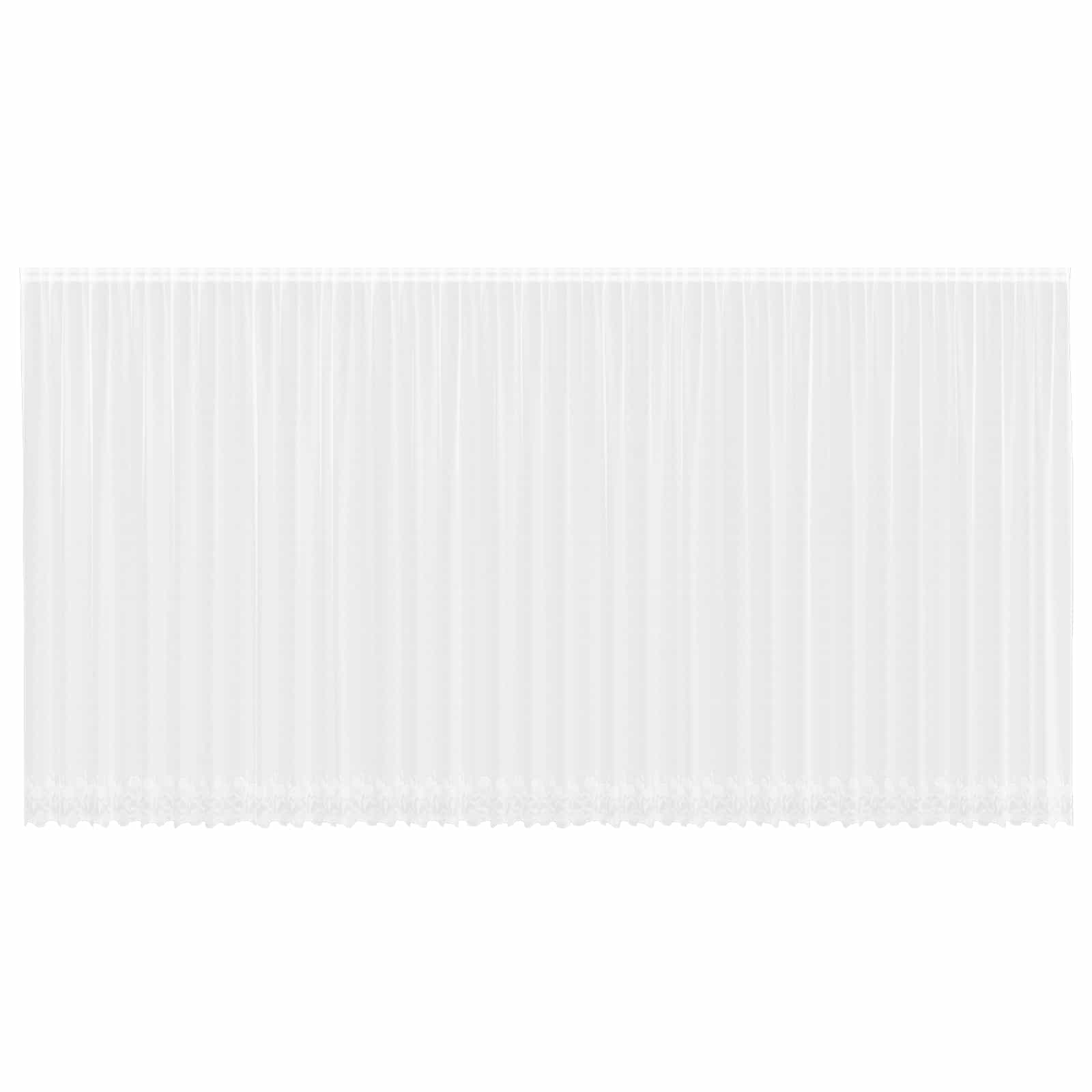 Vidaxl kantgordijn met gordijnen bloemen wit 280 x 900 cm polyester