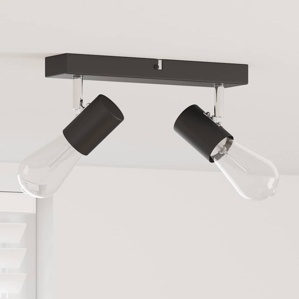 Vidaxl plafondspot met schijnwerpers zwart 26 x 6,5 x 11,5 cm metaal