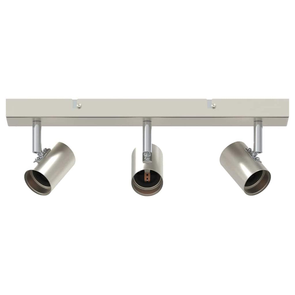Vidaxl plafondspot met schijnwerpers nikkel 38 x 6,5 x 11,5 cm metaal
