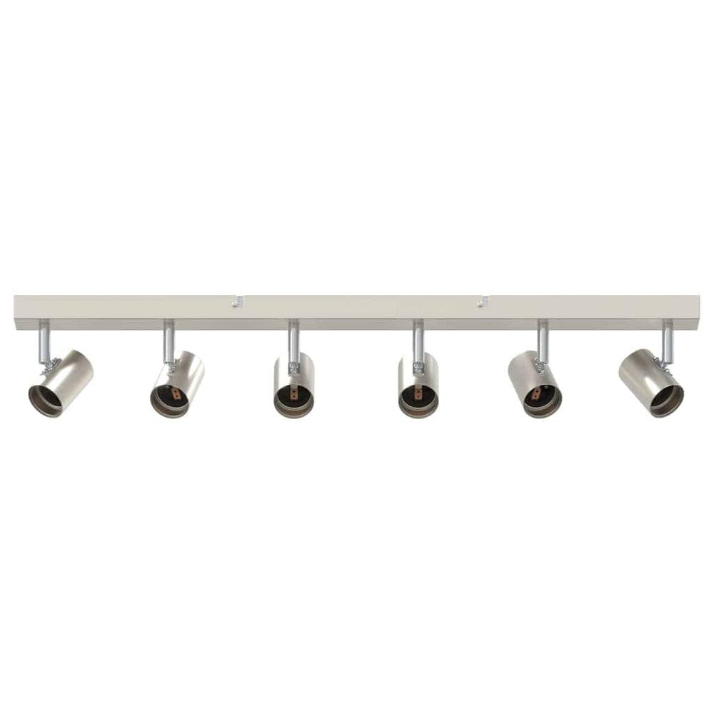 Vidaxl plafondspot met schijnwerpers nikkel 73 x 6,5 x 11,5 cm metaal