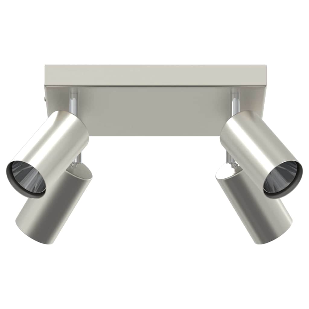 Vidaxl plafondspot met schijnwerpers nikkel 26 x 26 x 16 cm metaal