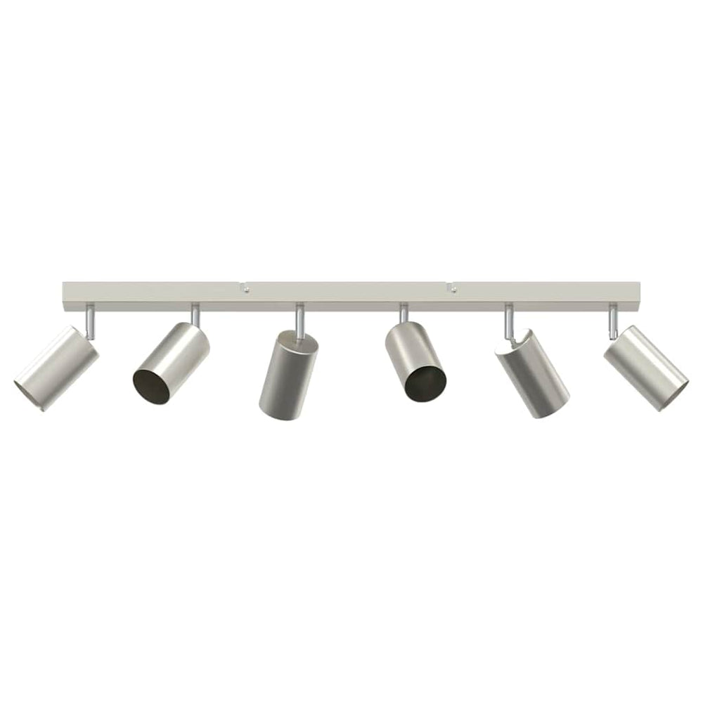 Vidaxl plafondspot met schijnwerpers nikkel 73 x 6 x 16 cm metaal