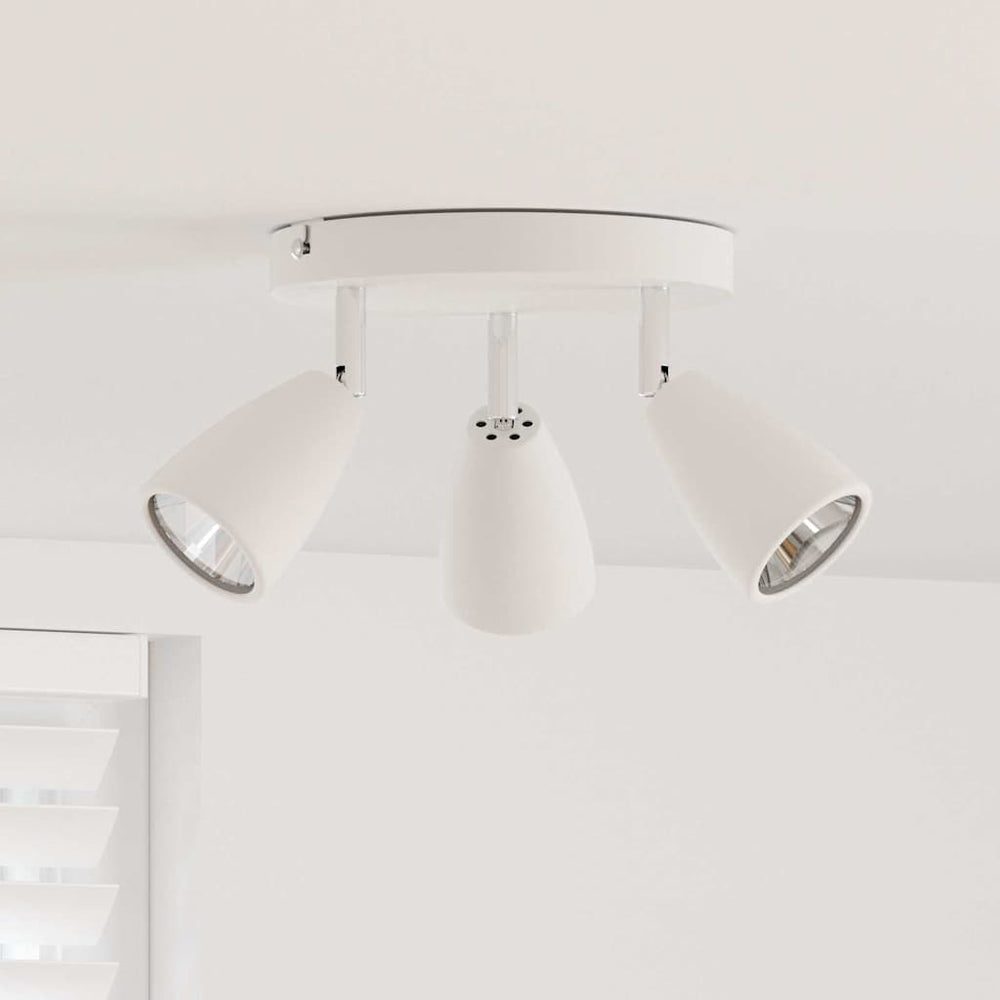 Vidaxl plafondspot met schijnwerpers wit 19 x 19 x 14,5 cm metaal