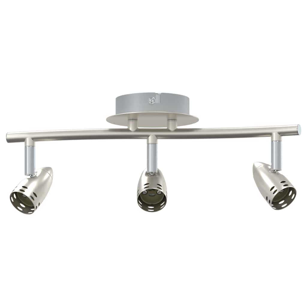 Vidaxl plafondspot met schijnwerpers nikkel 36,5 x 10 x 12,5 cm metaal