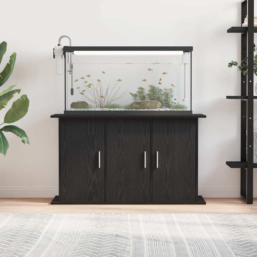 Vidaxl aquariumstandaard zwart eiken 101x41x58 cm bewerkt hout
