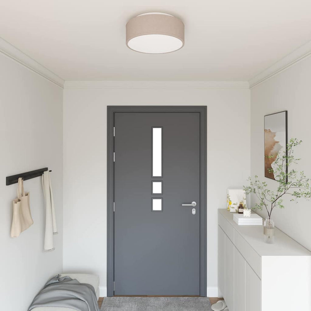 Vidaxl plafonnière met schijnwerpers taupe 38 x 38 x 13,5 cm stof