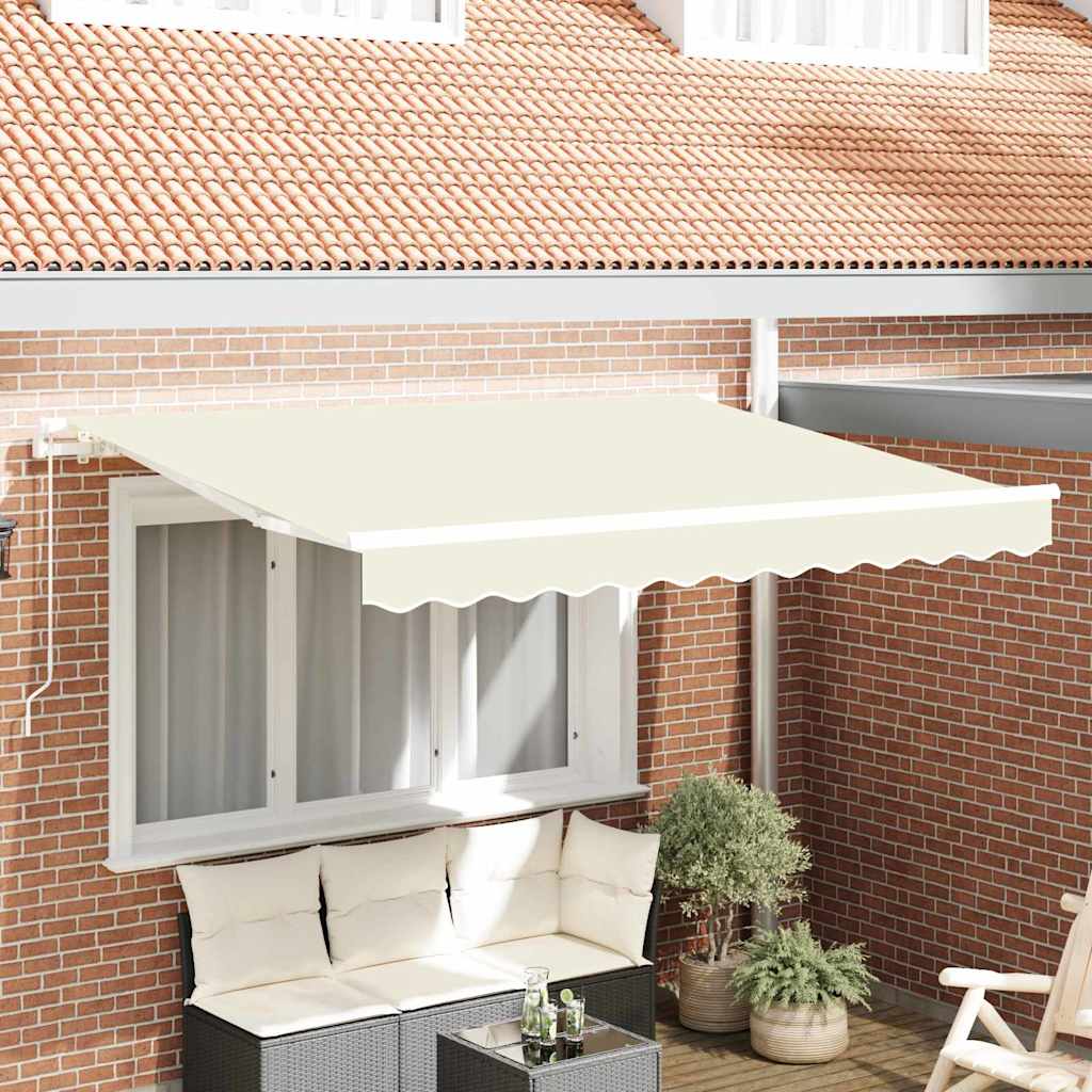 Vidaxl vervangingsdoek voor zonnescherm crème 235 x 195 cm polyester