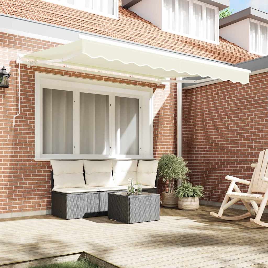 Vidaxl vervangingsdoek voor zonnescherm crème 280 x 195 cm polyester