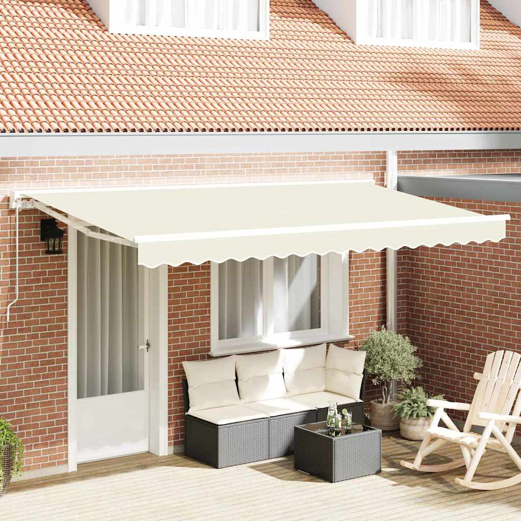 Vidaxl vervangingsdoek voor zonnescherm crème 380 x 195 cm polyester