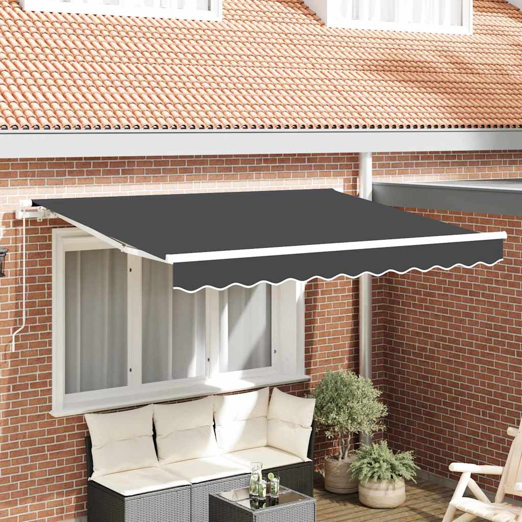 Vidaxl vervangingsdoek voor zonnescherm antraciet 280 x 195 cm