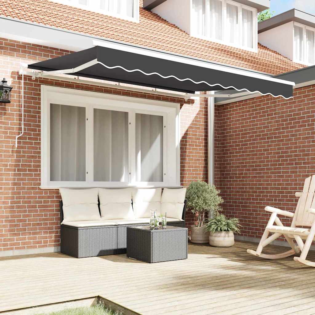 Vidaxl vervangend zonneschermdoek voor 3x2 m antraciet polyester