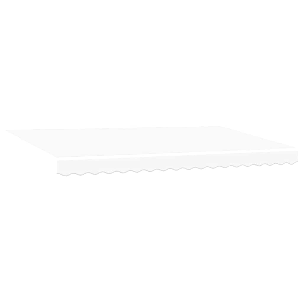 Vidaxl vervangingsdoek voor zonnescherm wit 380 x 195 cm polyester