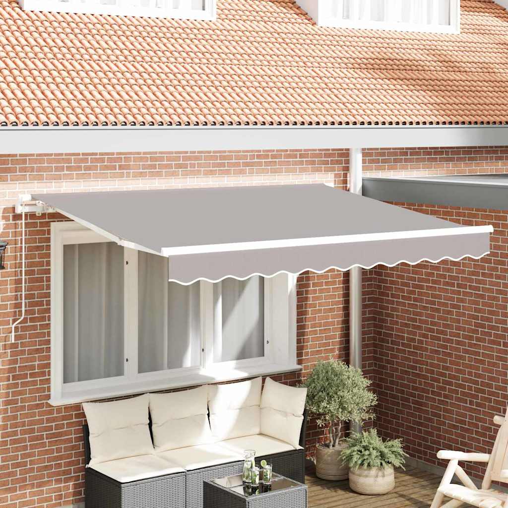 Vidaxl vervangingsdoek voor zonnescherm lichtgrijs 330 x 245 cm