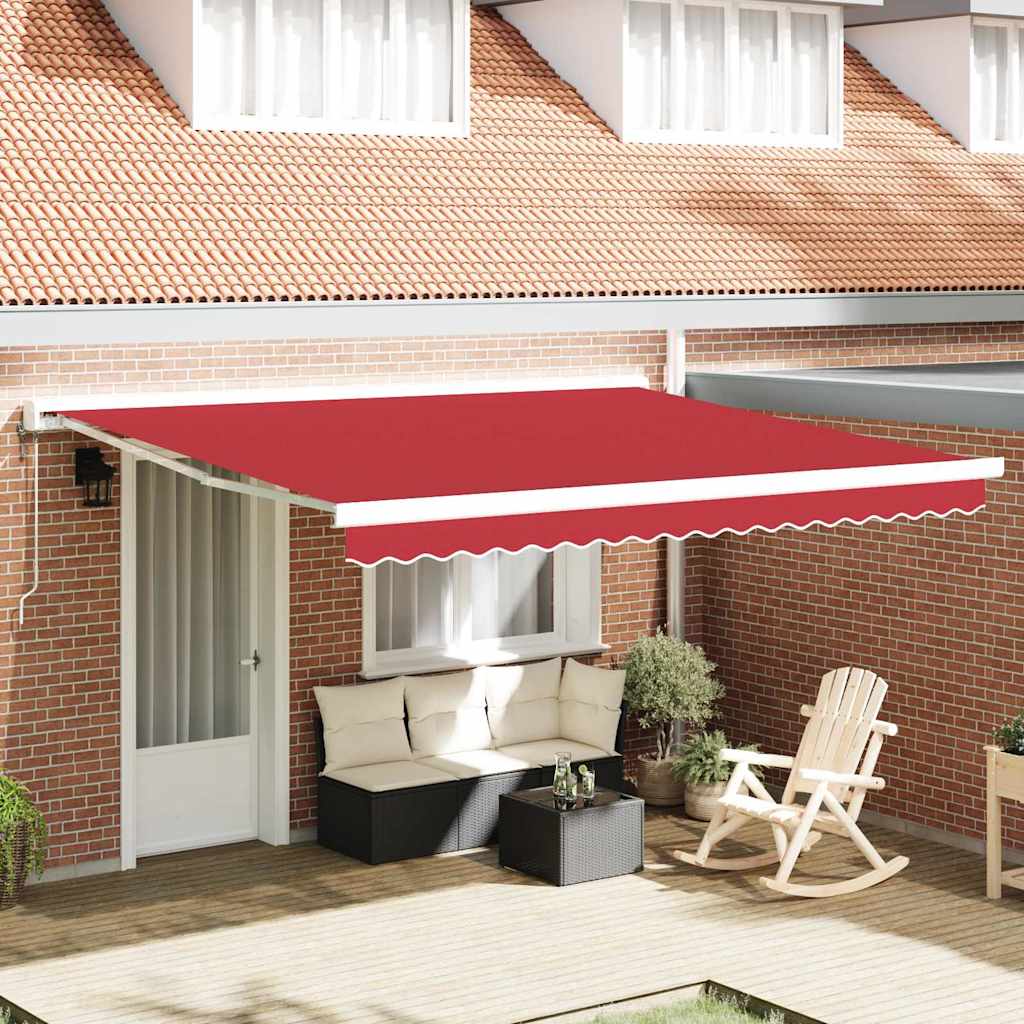 Vidaxl vervangend zonneschermdoek voor 4x3 m rood polyester