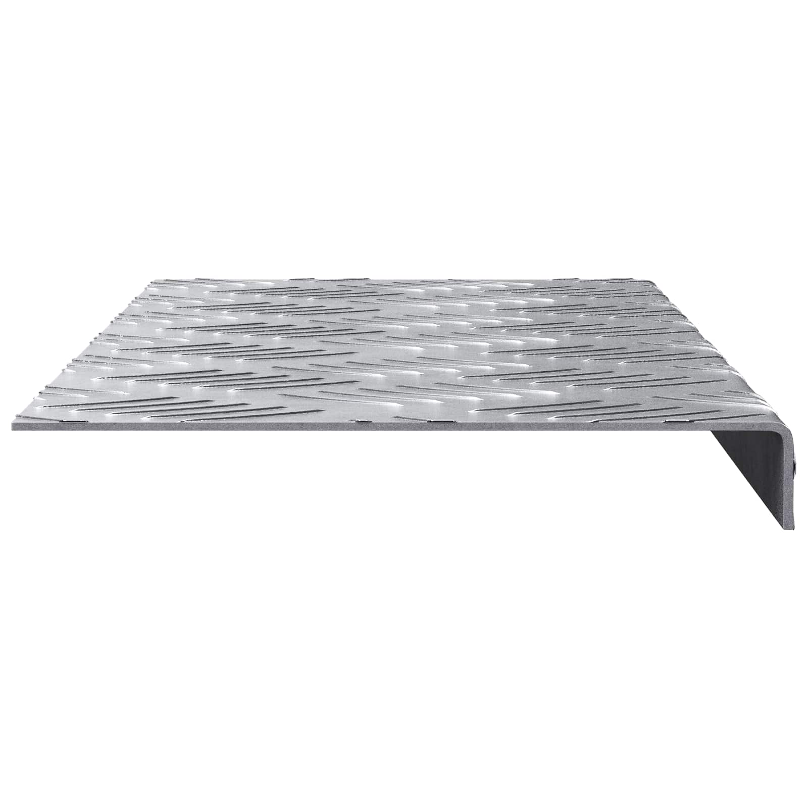 Vidaxl trapmatten 15 st 60 x 18 x 2,5 cm zilver aluminium rechthoekig