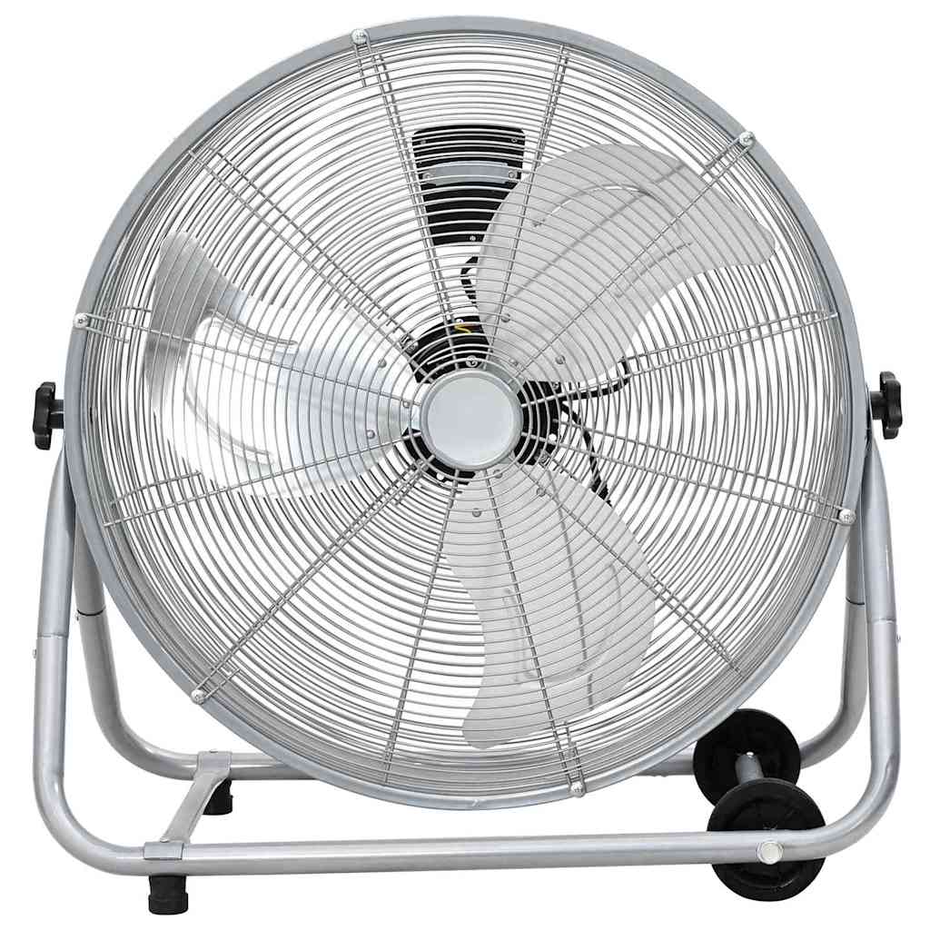 Vidaxl trommelventilator met wiel zilver 73 x 42 x 70 cm aluminium