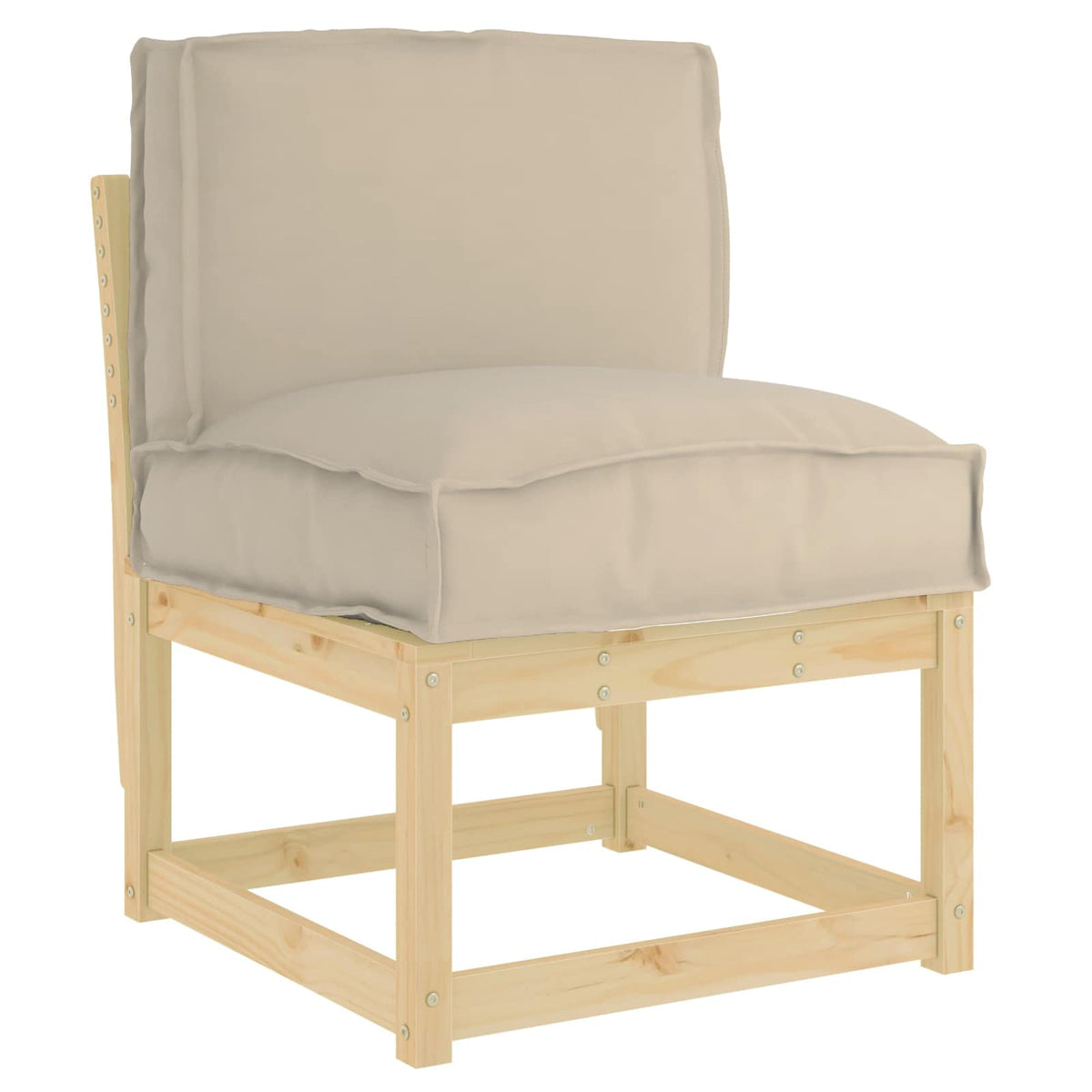 Vidaxl kussen oxford stof taupe 50 x 40 x 12 cm