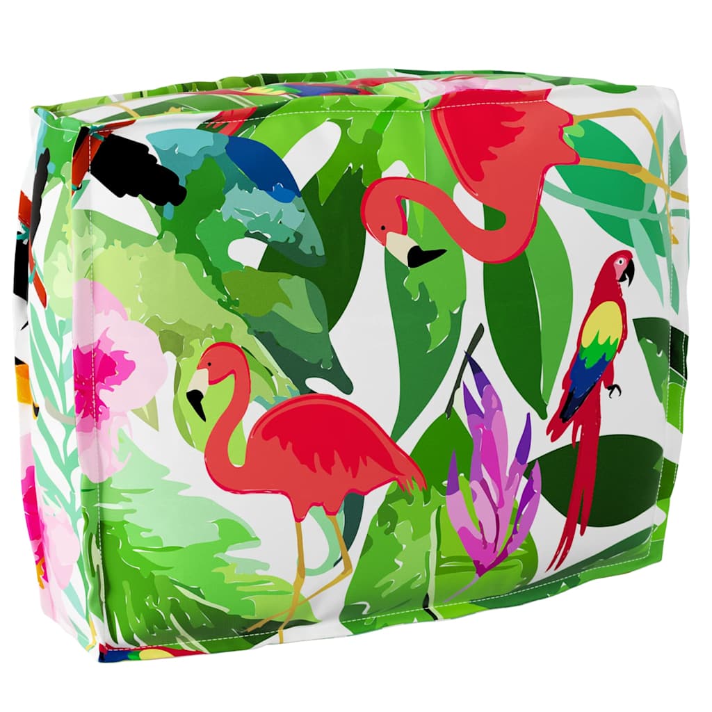Vidaxl kussen bloemen multikleur 50 x 40 x 12 cm oxford stof