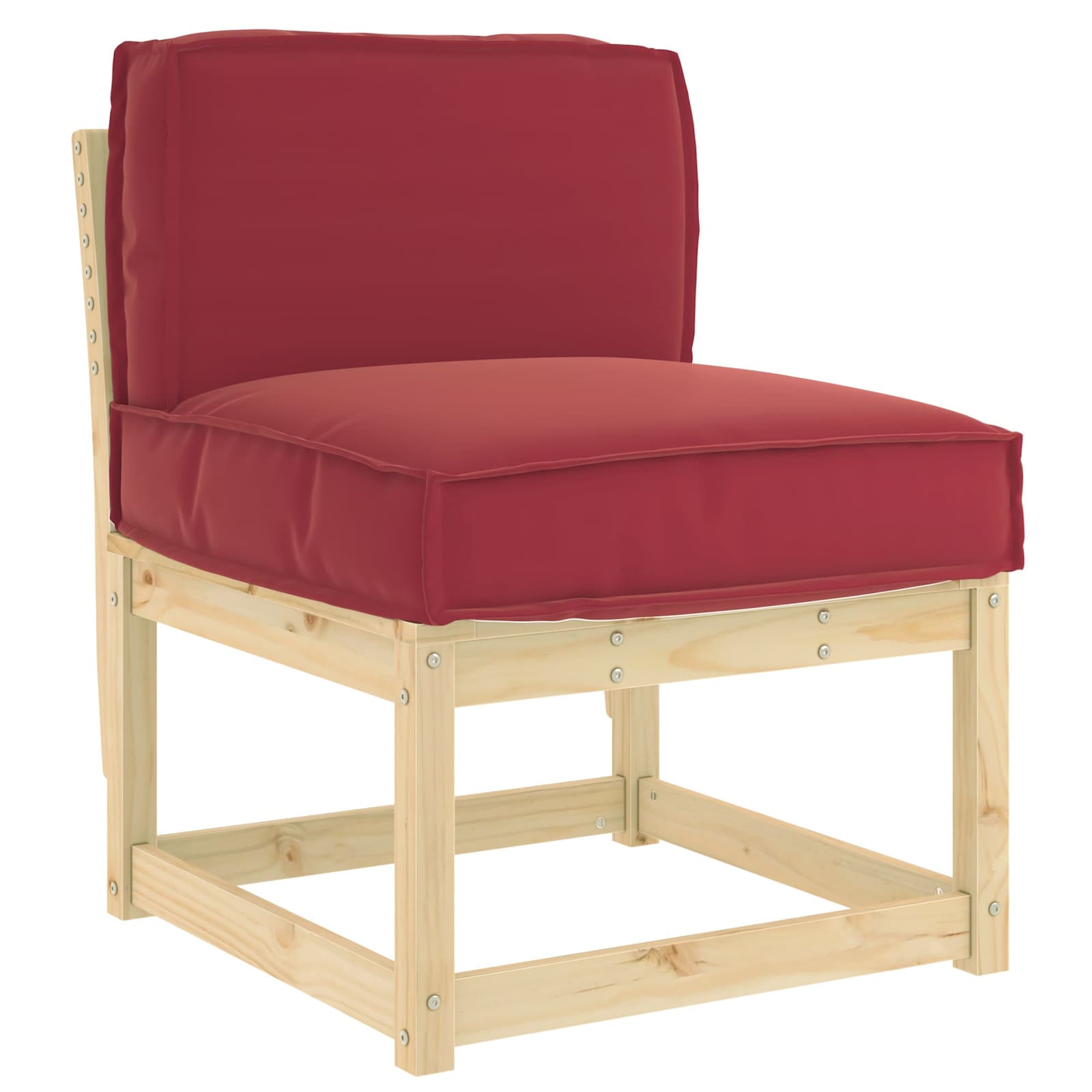 Vidaxl kussen wijnrood 60 x 40 x 12 cm oxford stof